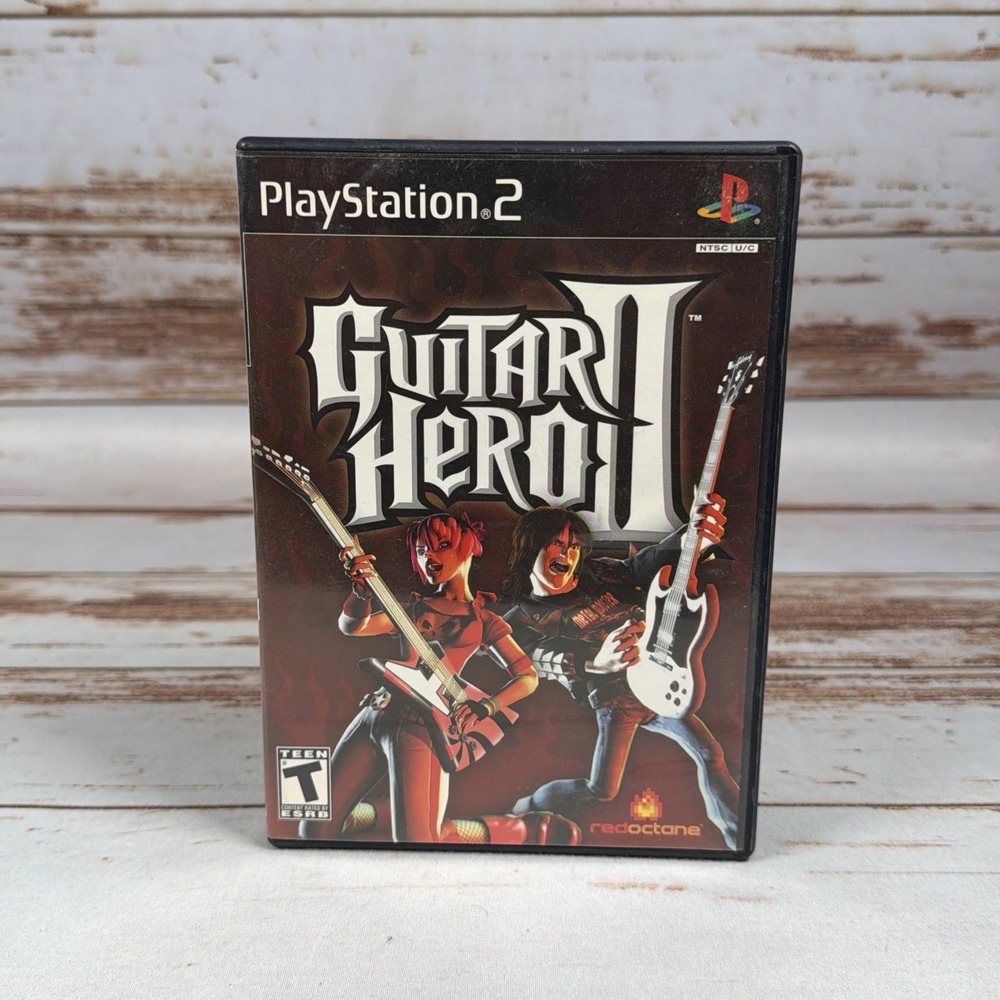 Guitar Hero 2 PS2 Sony PlayStation 2 Complete in Case w/ Manual Tested NTSC